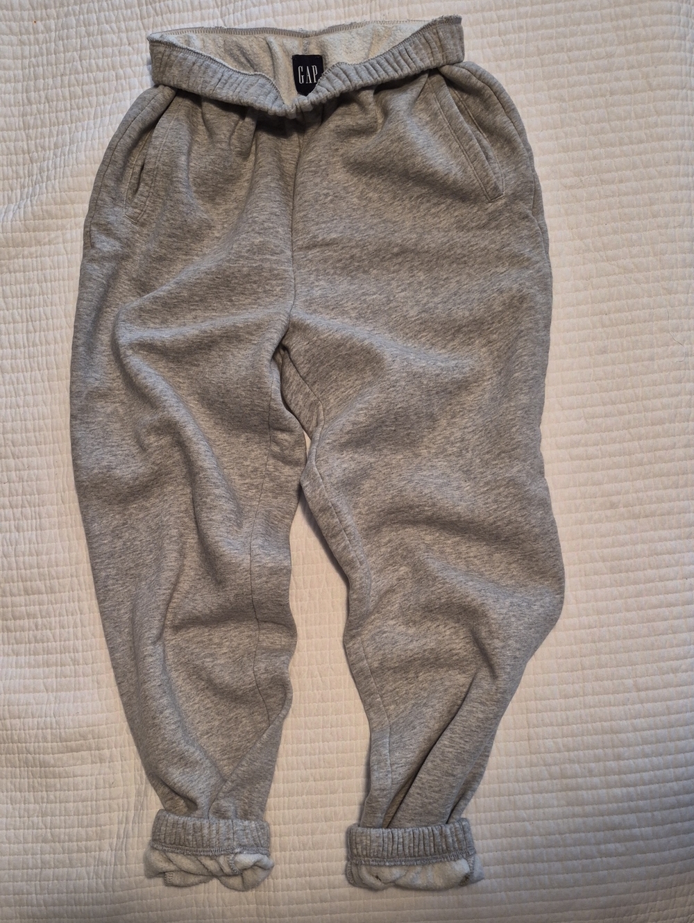 GAP Heather Womens Fleece Joggers Sweatpants Like New